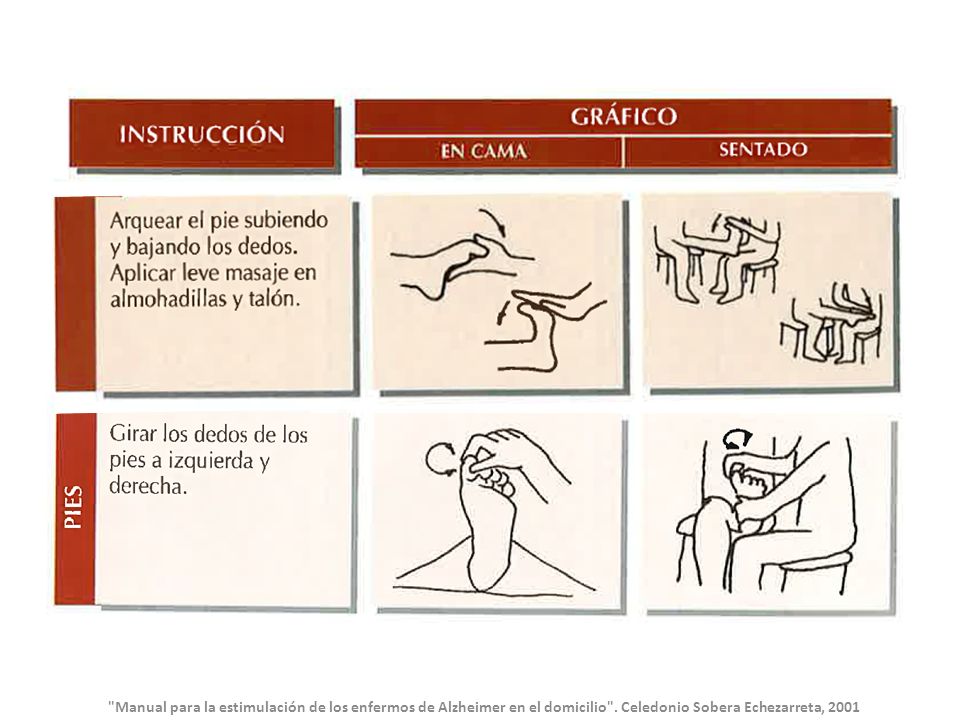 Manual para la estimulación de los enfermos de Alzheimer en el domicilio .