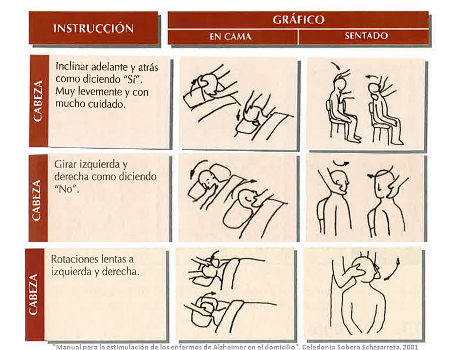 Manual para la estimulación de los enfermos de Alzheimer en el domicilio .