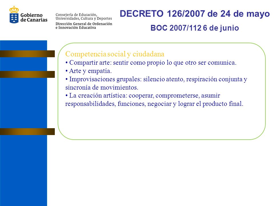 DECRETO 126/2007 de 24 de mayo BOC 2007/112 6 de junio