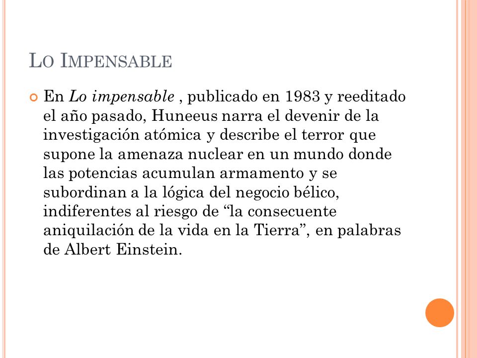 Lo Impensable