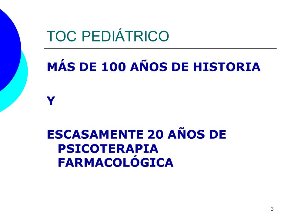 TOC PEDIÁTRICO MÁS DE 100 AÑOS DE HISTORIA Y