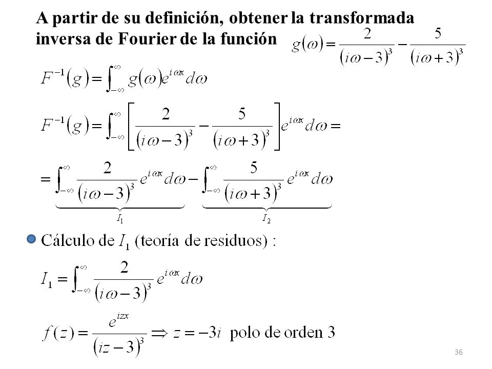 La transformada de Fourier. - ppt descargar