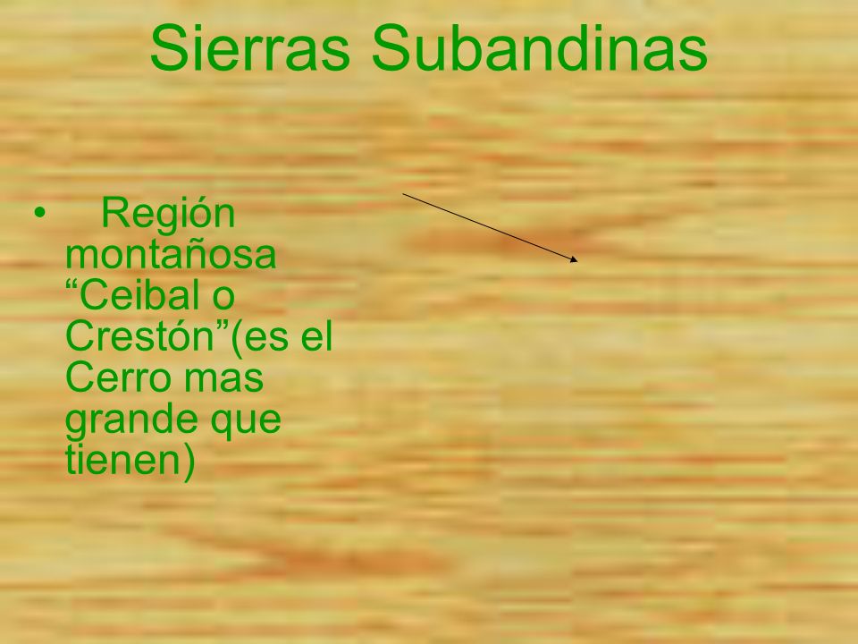 Sierras Subandinas.