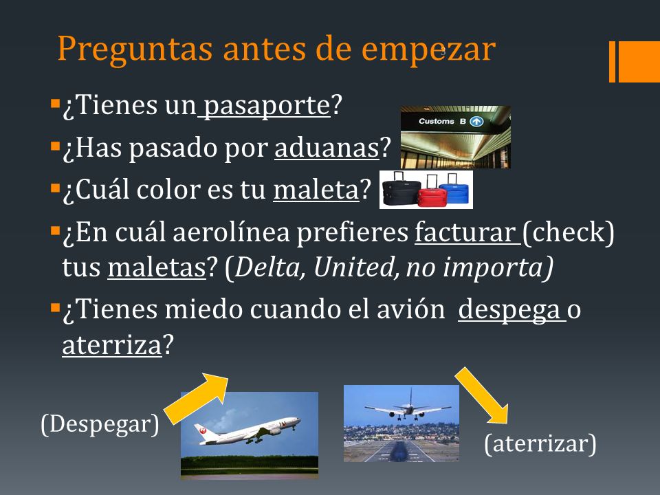 Preguntas antes de empezar