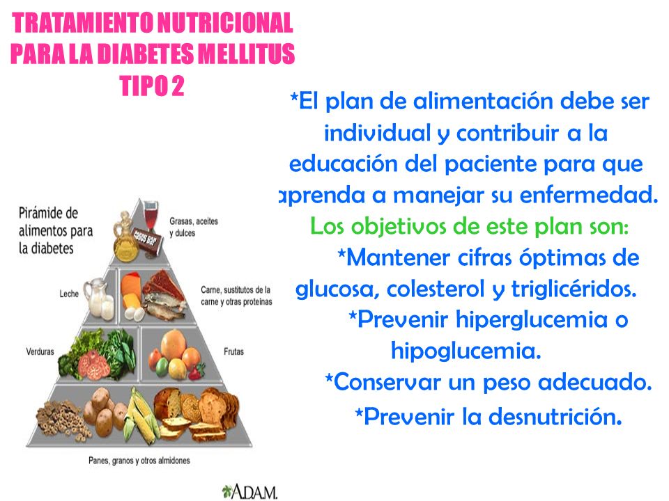 TRATAMIENTO NUTRICIONAL PARA LA DIABETES MELLITUS TIPO 2