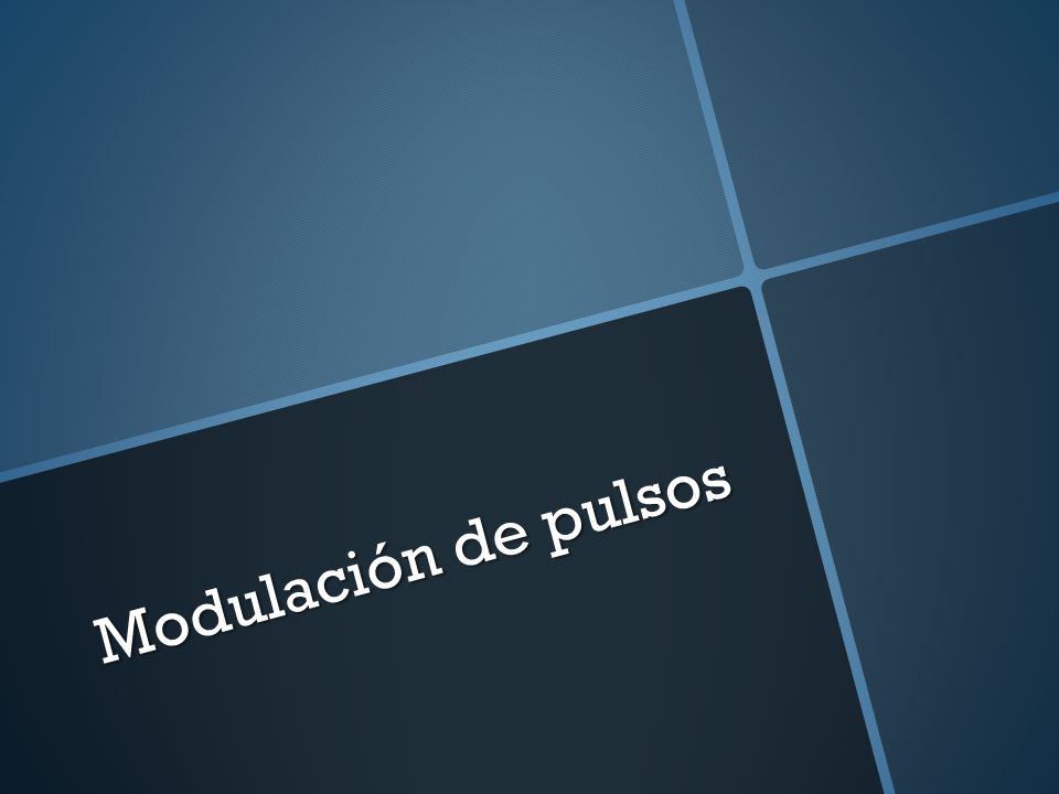 Modulación de pulsos