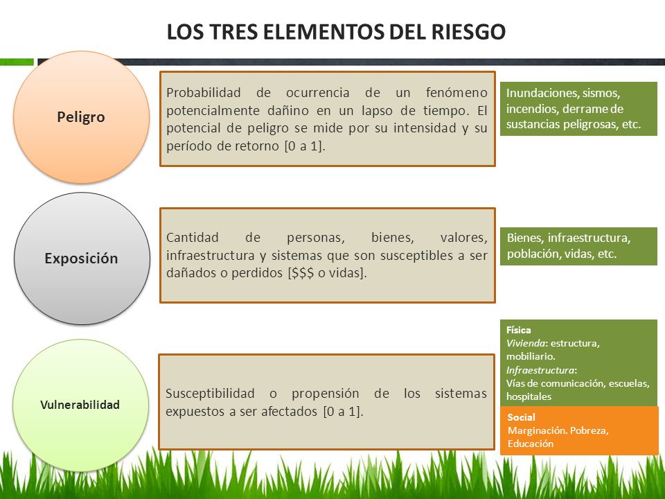 LOS TRES ELEMENTOS DEL RIESGO