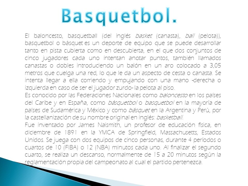 Basquetbol.