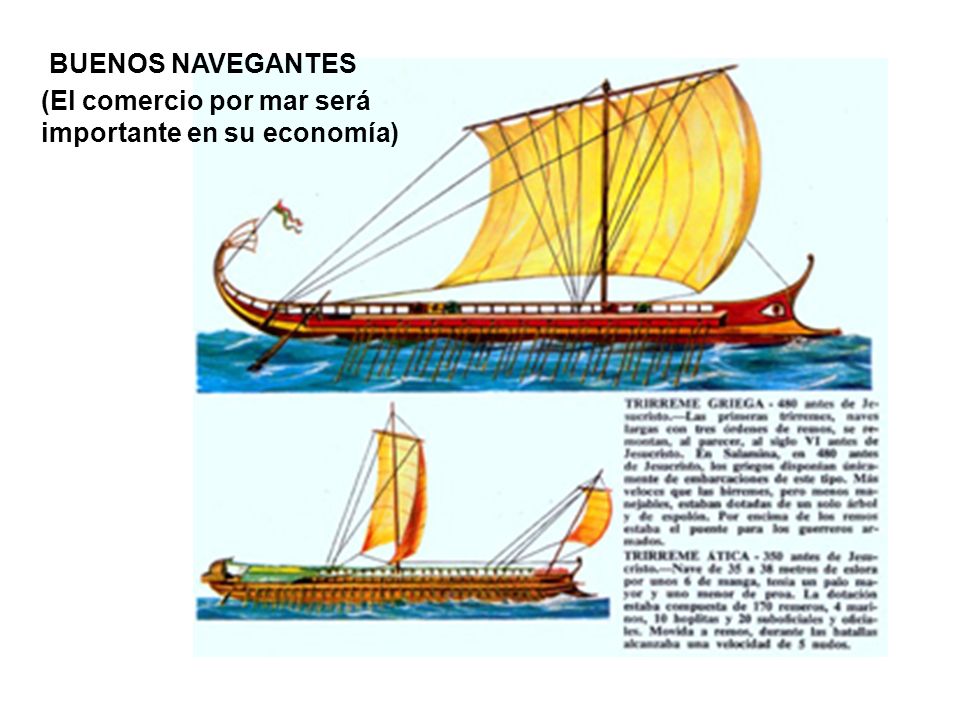 BUENOS NAVEGANTES (El comercio por mar será importante en su economía)