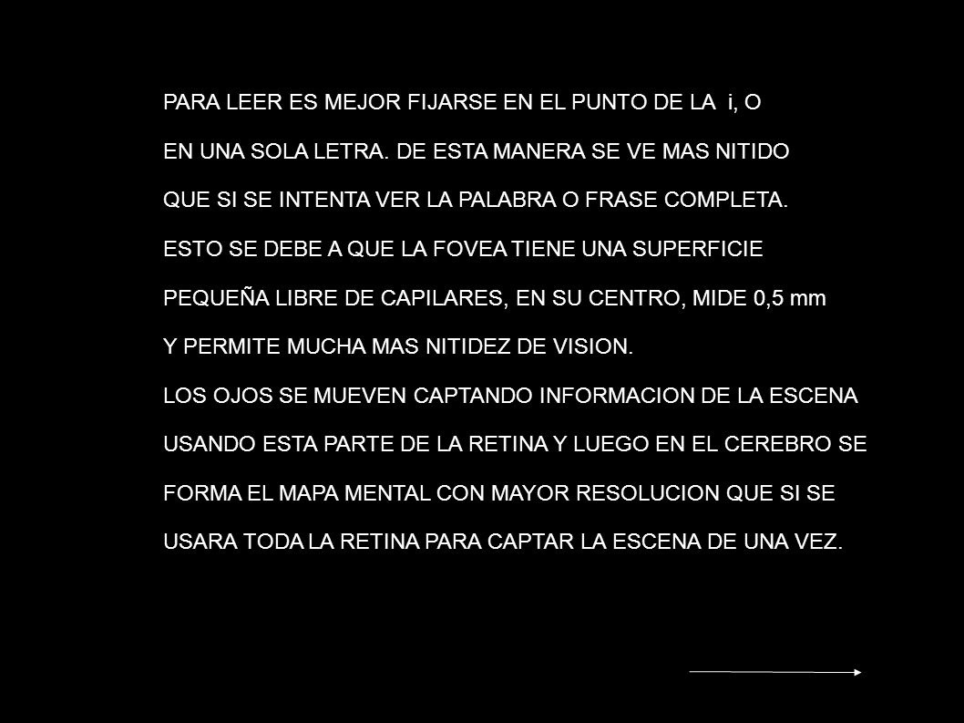 PARA LEER ES MEJOR FIJARSE EN EL PUNTO DE LA i, O