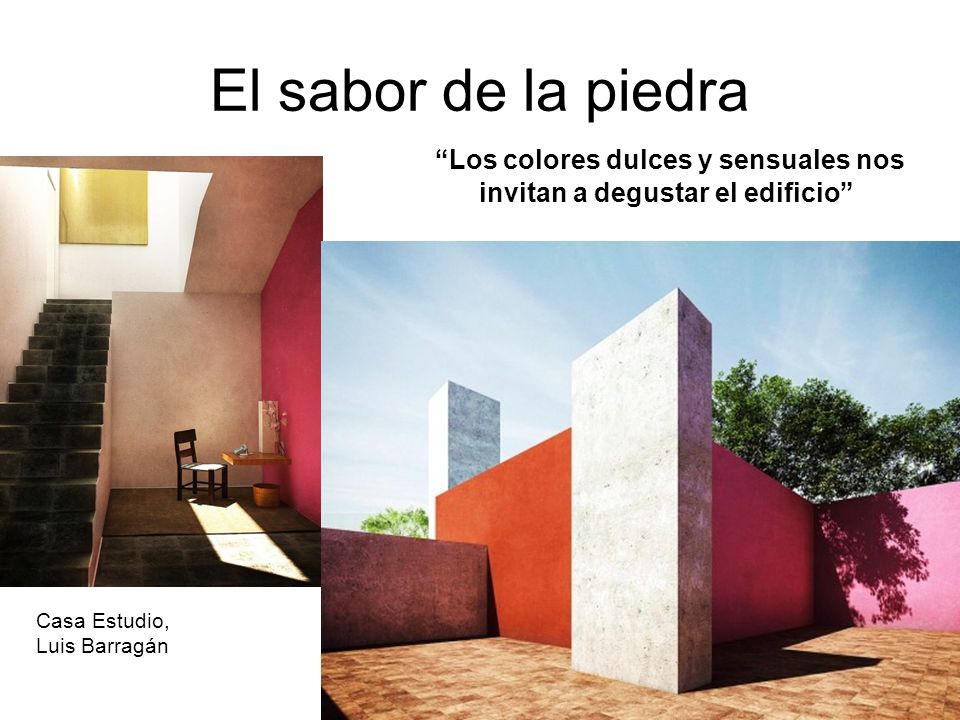 Los colores dulces y sensuales nos invitan a degustar el edificio
