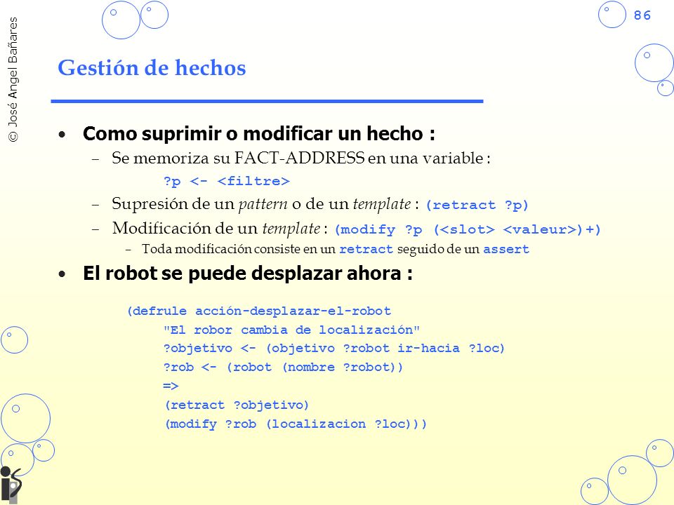 Gestión de hechos Como suprimir o modificar un hecho :