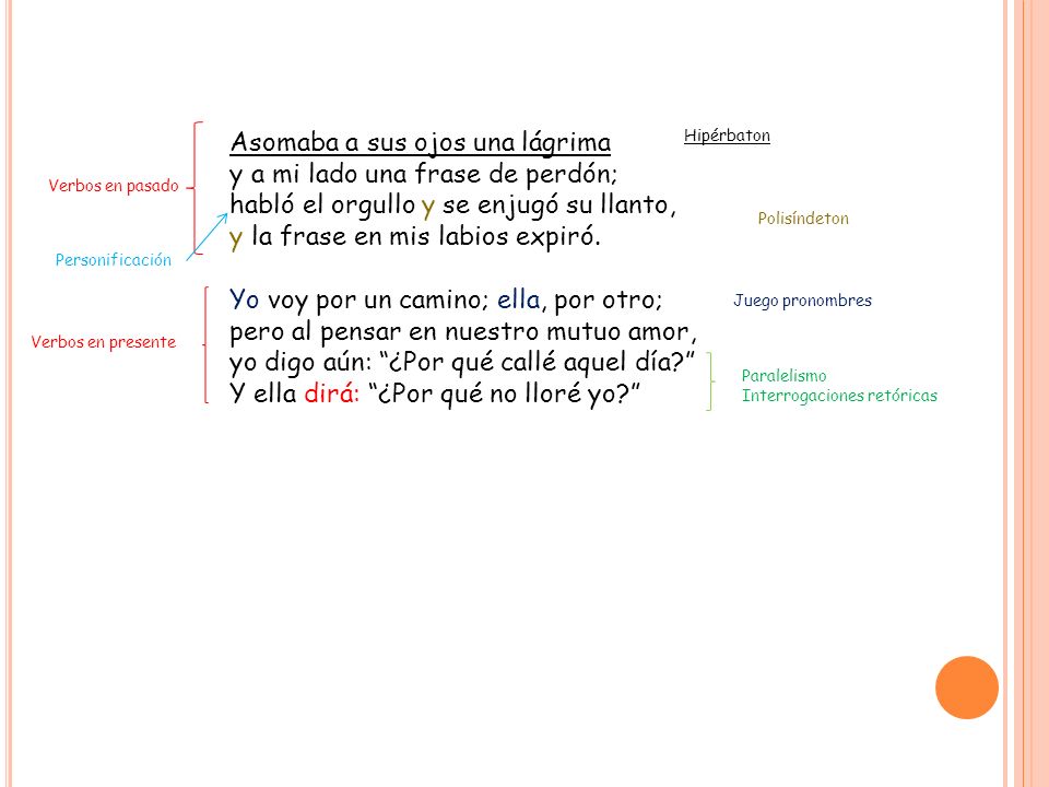 Asomaba a sus ojos una lágrima y a mi lado una frase de perdón;