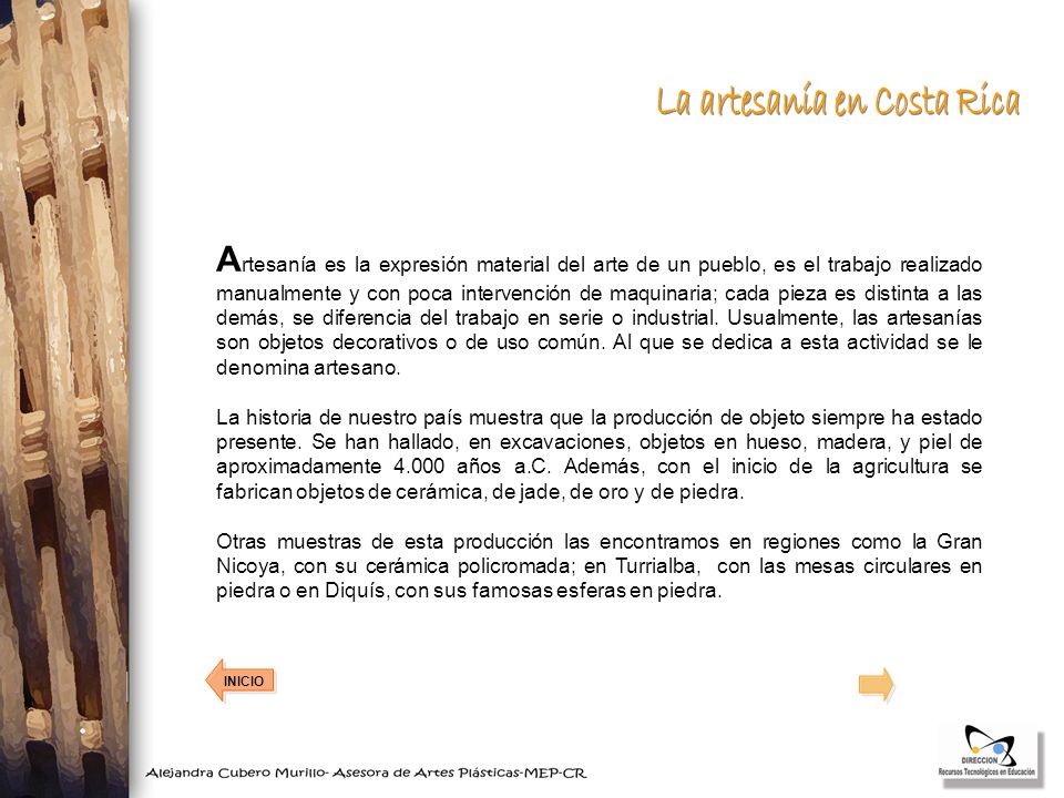 La artesanía en Costa Rica