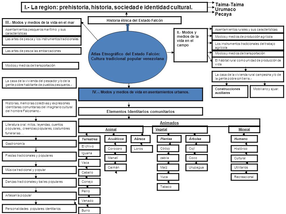 I.- La region: prehistoria, historia, sociedad e identidad cultural.