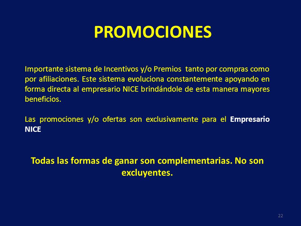 Todas las formas de ganar son complementarias. No son excluyentes.