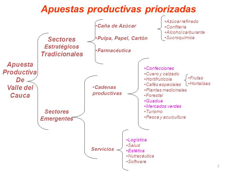 Apuestas productivas priorizadas