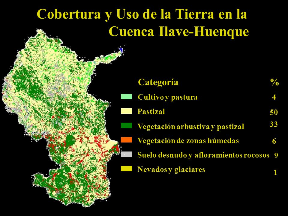 Cobertura y Uso de la Tierra en la Cuenca Ilave-Huenque