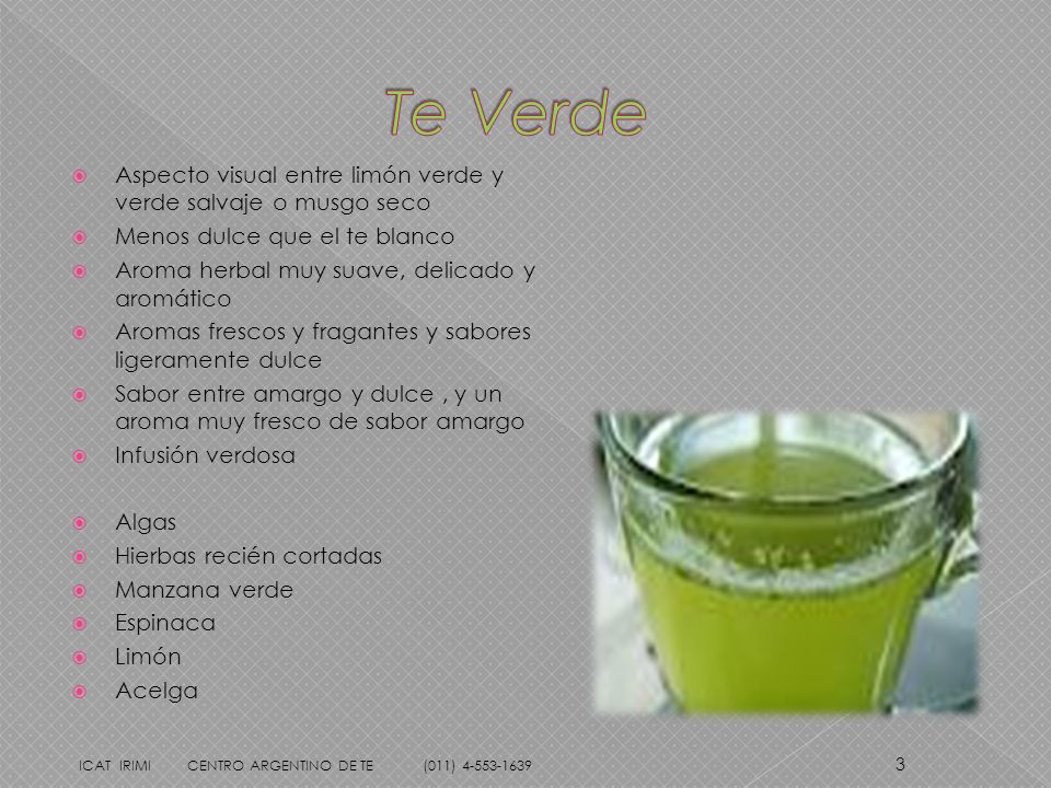 Te Verde Aspecto visual entre limón verde y verde salvaje o musgo seco