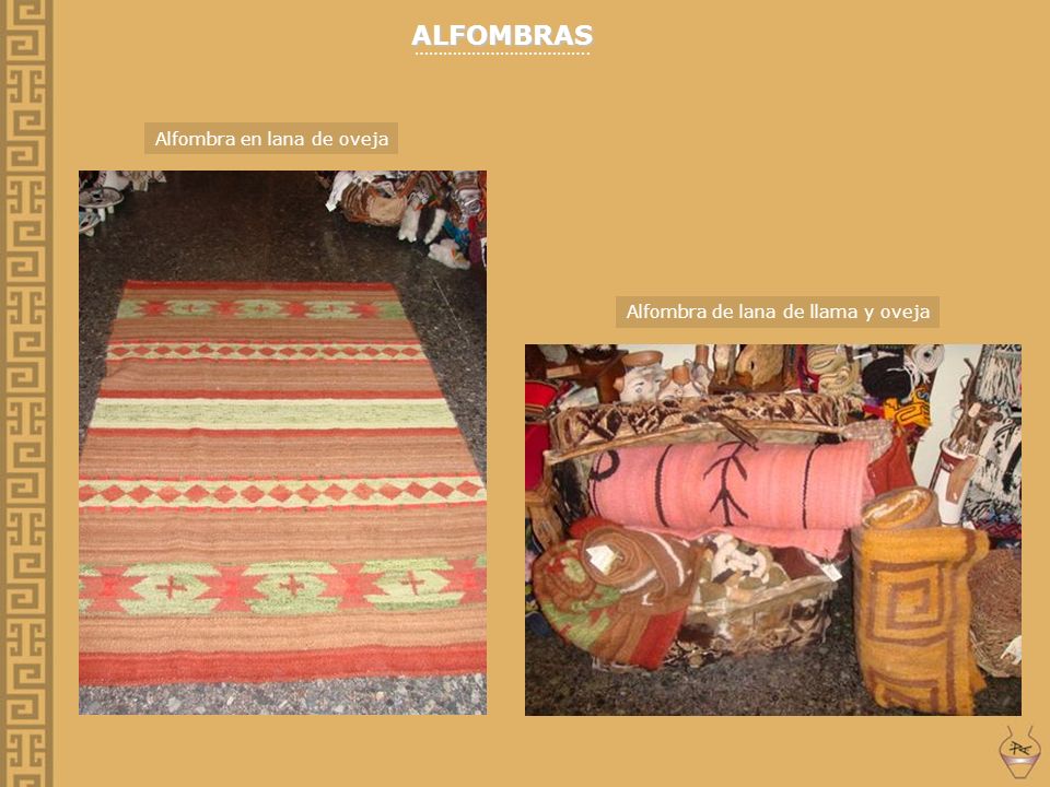 ALFOMBRAS ………………………………. Alfombra en lana de oveja
