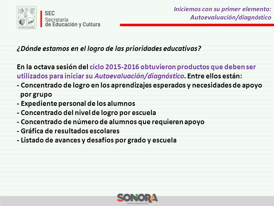 ¿Dónde estamos en el logro de las prioridades educativas