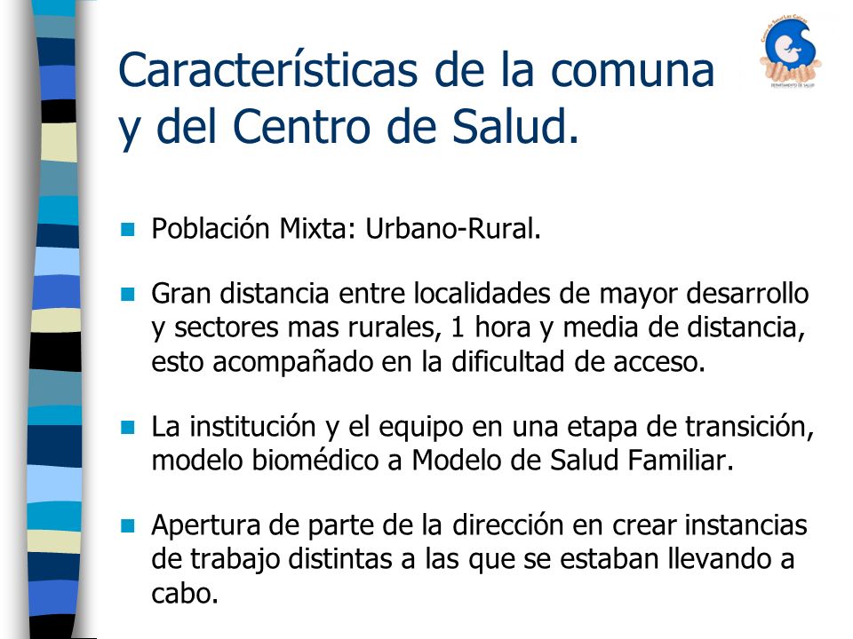 Características de la comuna y del Centro de Salud.