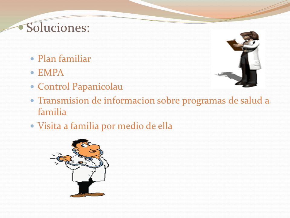 Soluciones: Plan familiar EMPA Control Papanicolau