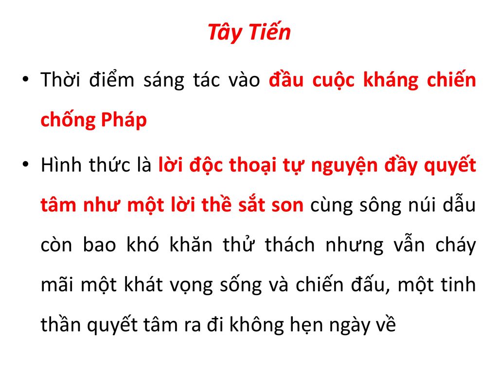 Tây Tiến Thời điểm sáng tác vào đầu cuộc kháng chiến chống Pháp