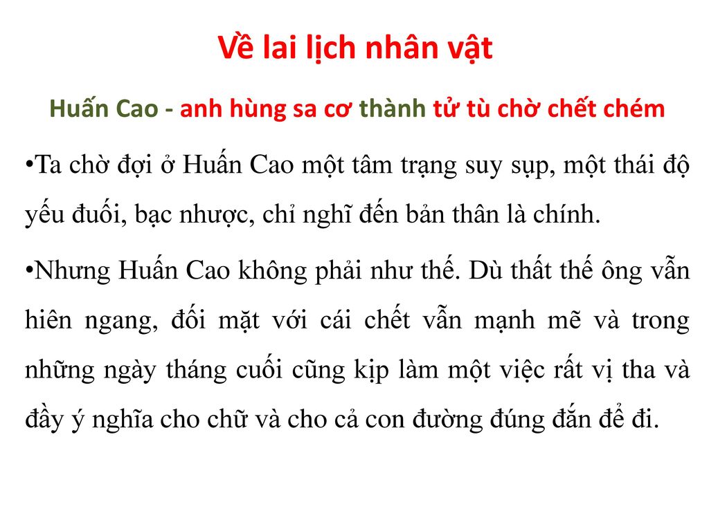 Huấn Cao - anh hùng sa cơ thành tử tù chờ chết chém