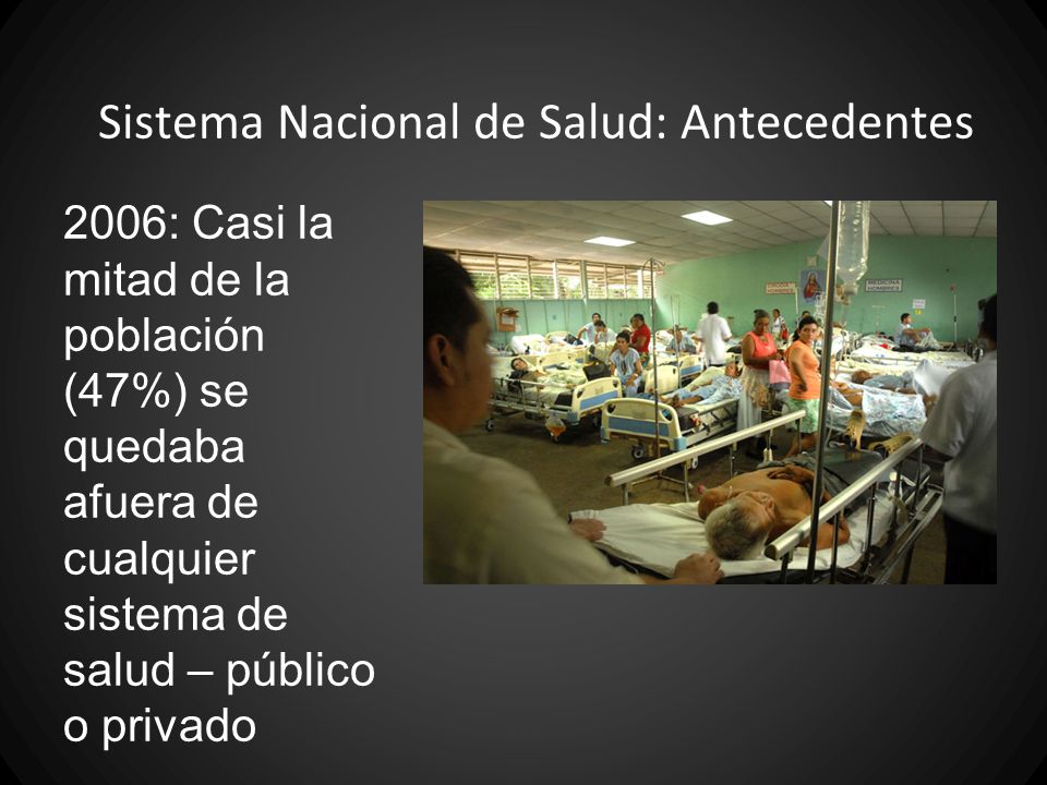 Sistema Nacional de Salud: Antecedentes