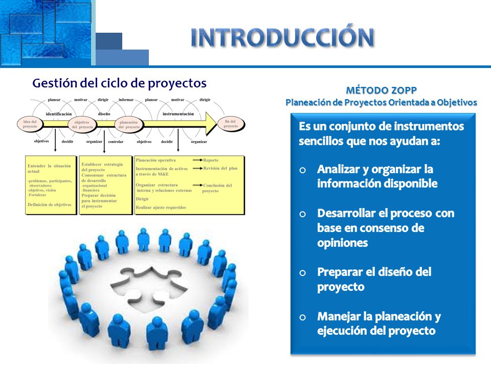 Introducción Gestión del ciclo de proyectos