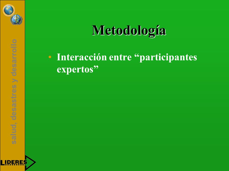 Metodología Interacción entre participantes expertos