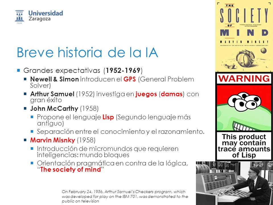 Breve historia de la IA Grandes expectativas ( )