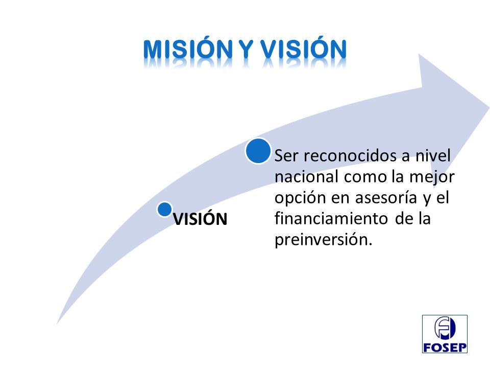 Misión y visión VISIÓN.