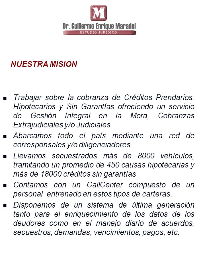 NUESTRA MISION