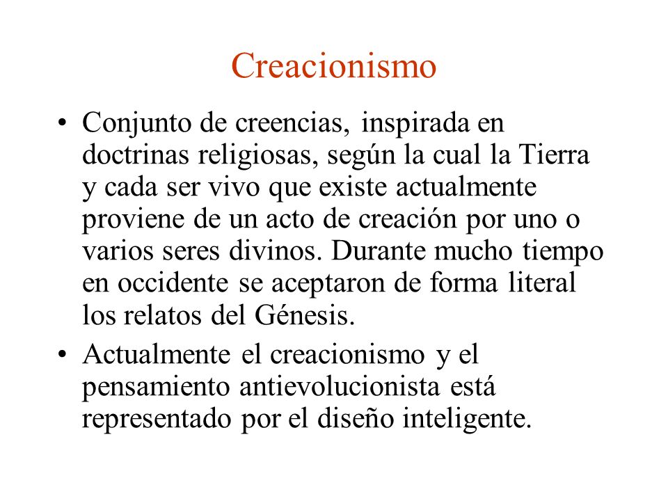 Creacionismo