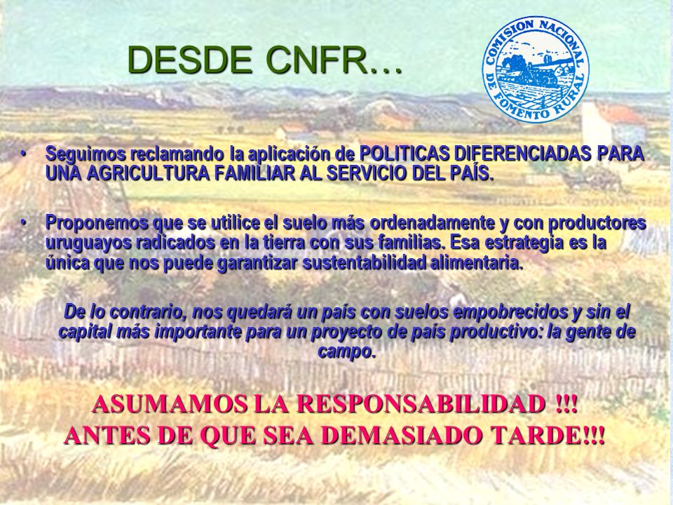 ASUMAMOS LA RESPONSABILIDAD !!! ANTES DE QUE SEA DEMASIADO TARDE!!!