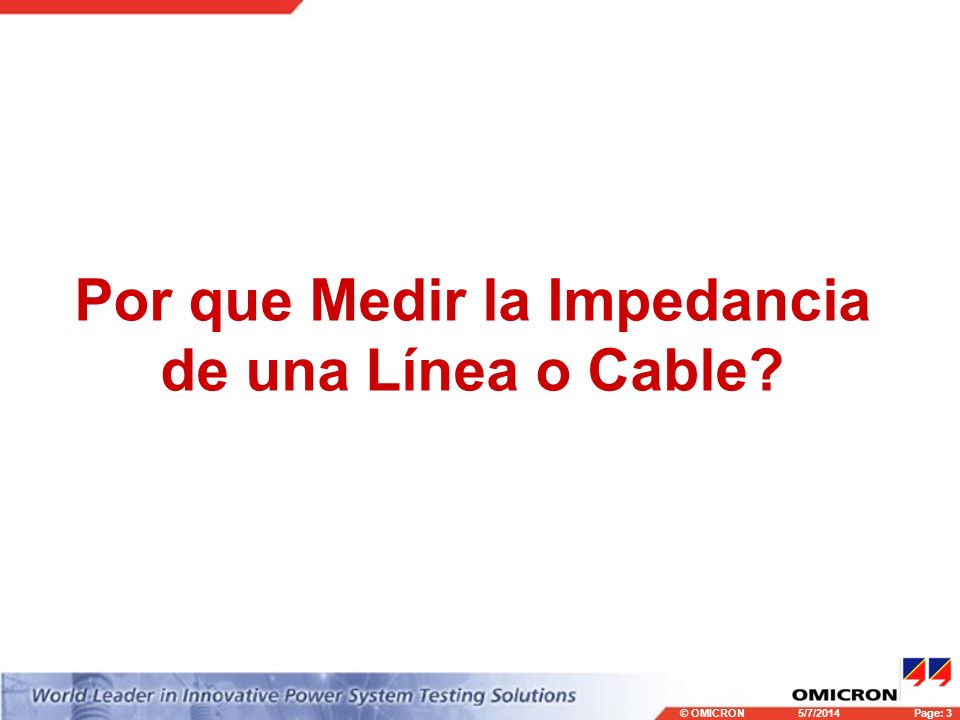 Por que Medir la Impedancia de una Línea o Cable