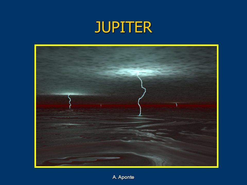 JUPITER Recreación del océano de hidrógeno de Júpiter A. Aponte