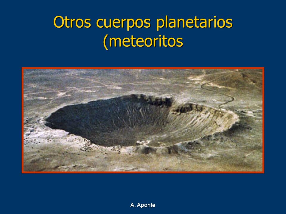 Otros cuerpos planetarios (meteoritos