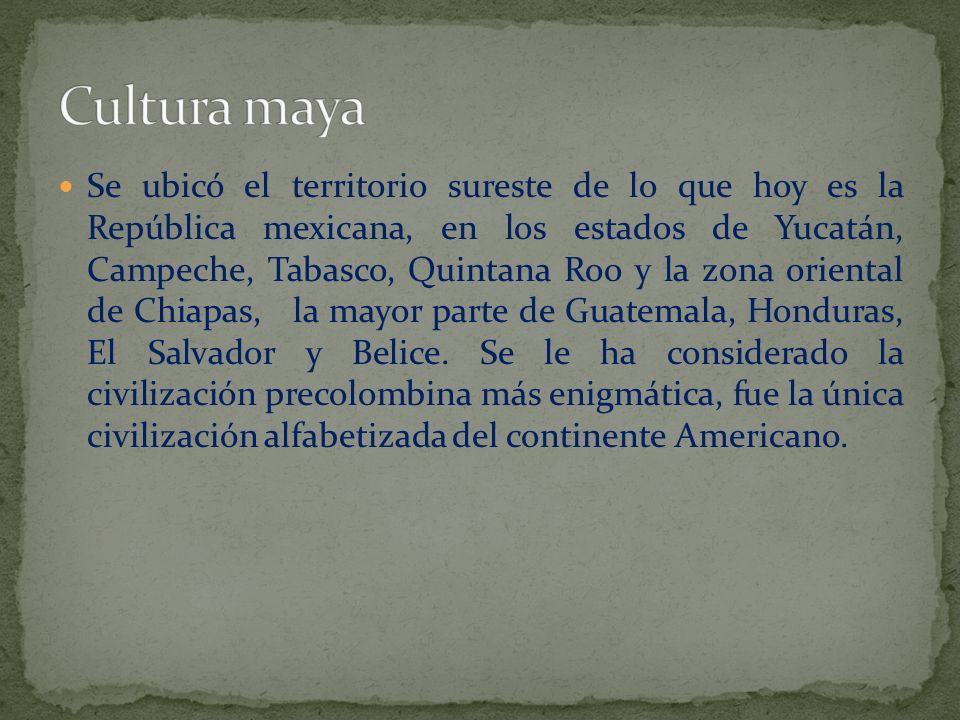 Cultura maya