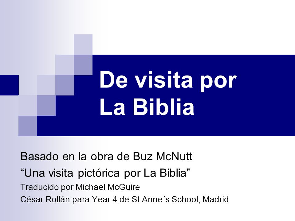 De visita por La Biblia Basado en la obra de Buz McNutt