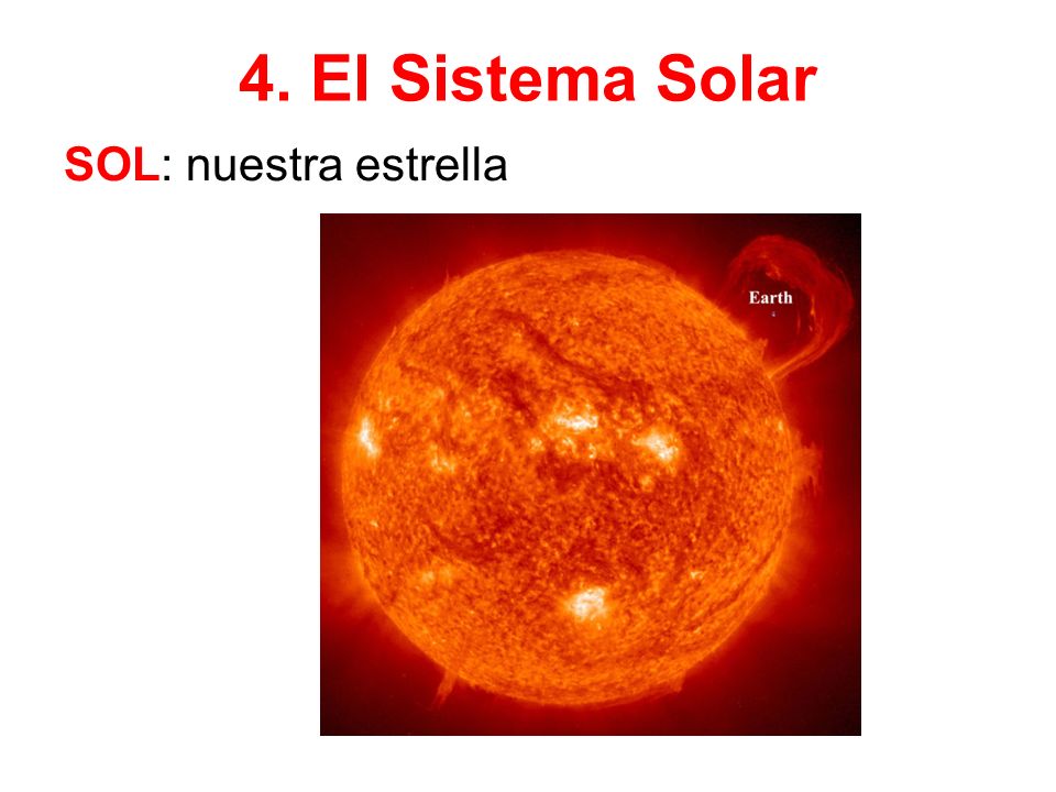 4. El Sistema Solar SOL: nuestra estrella