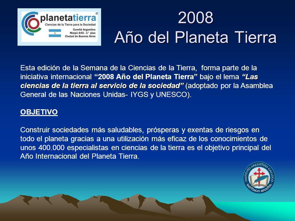 2008 Año del Planeta Tierra