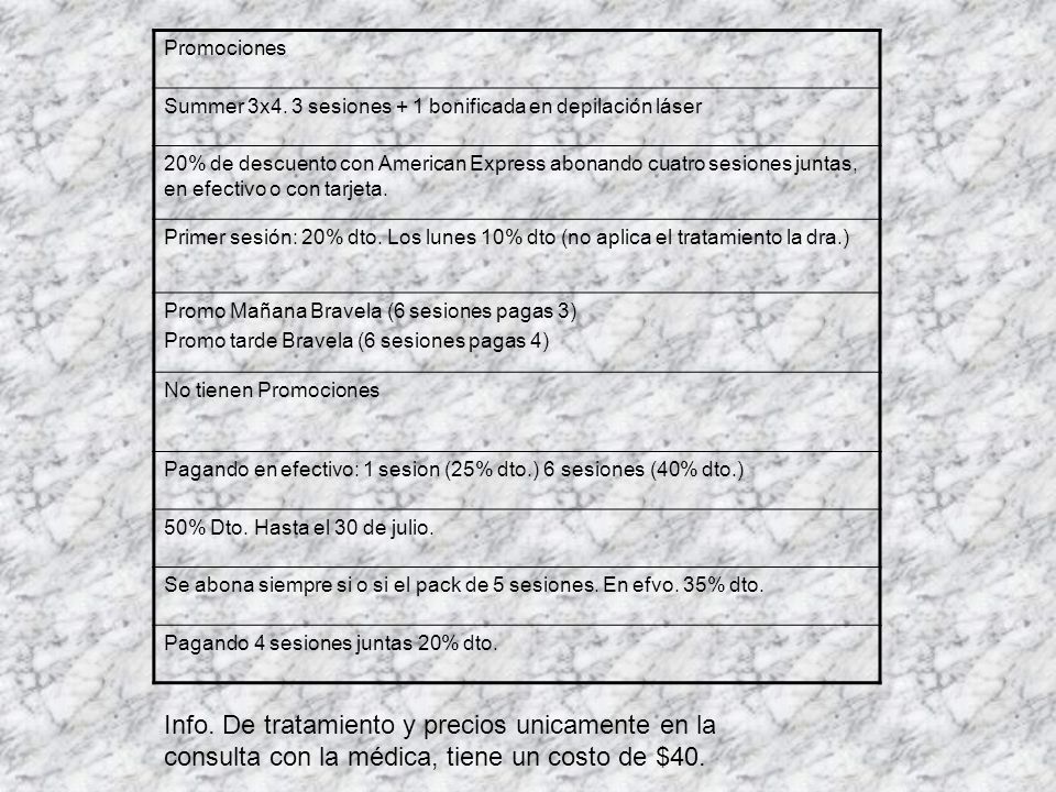 Promociones Summer 3x4. 3 sesiones + 1 bonificada en depilación láser.
