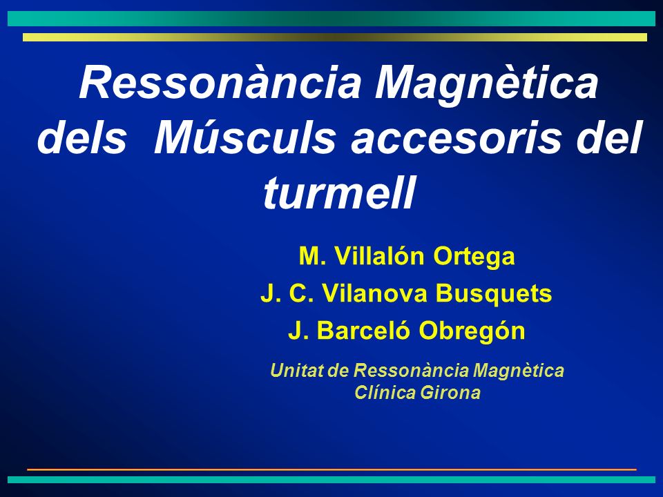 M. Villalón Ortega J. C. Vilanova Busquets J. Barceló Obregón