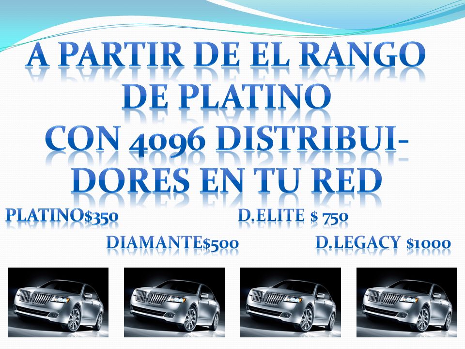 A PARTIR DE EL RANGO DE PLATINO CON 4096 DISTRIBUI- DORES EN TU RED