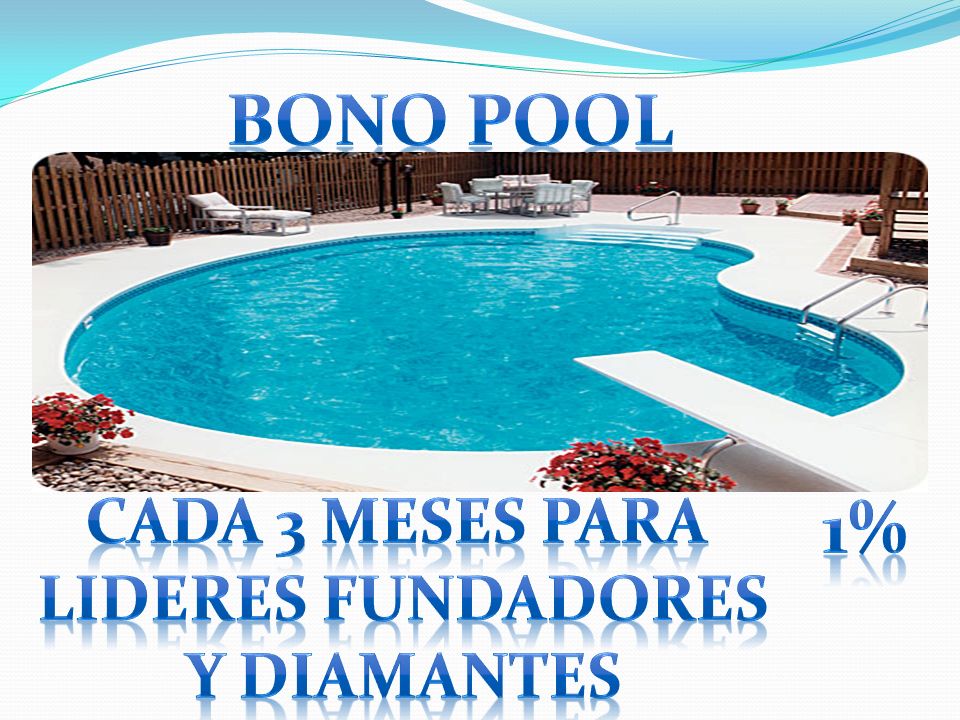 BONO POOL CADA 3 MESES PARA LIDERES FUNDADORES Y DIAMANTES 1%