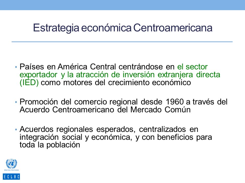 Estrategia económica Centroamericana