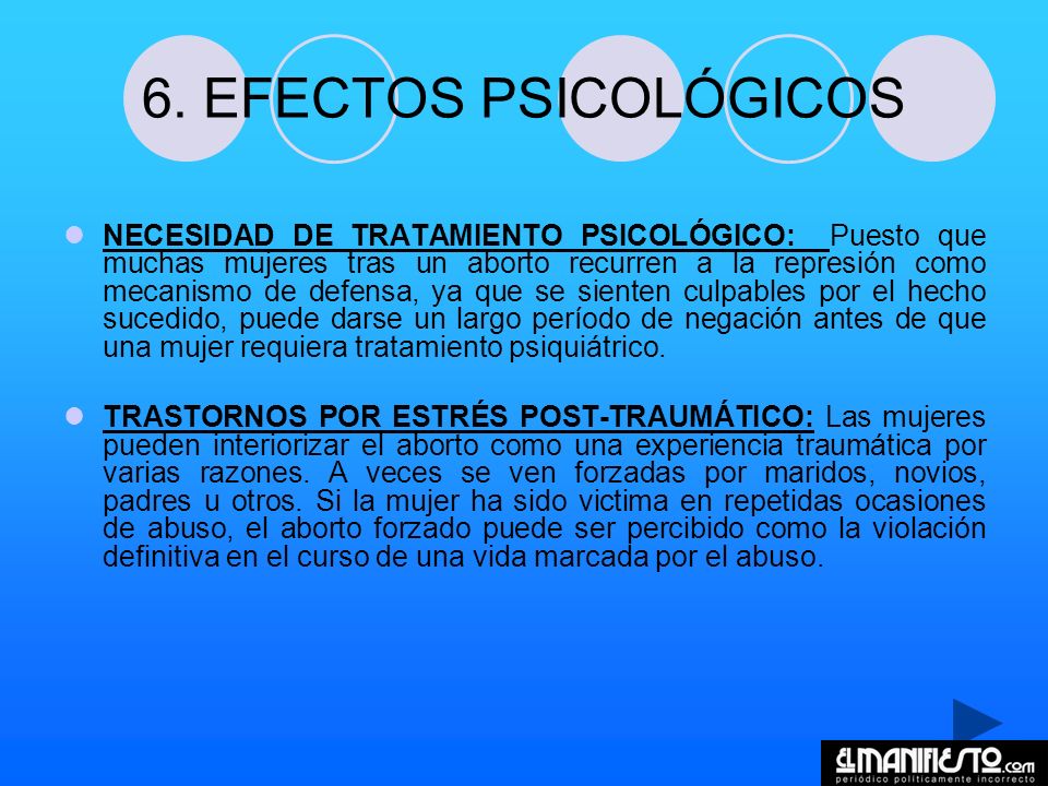 6. EFECTOS PSICOLÓGICOS